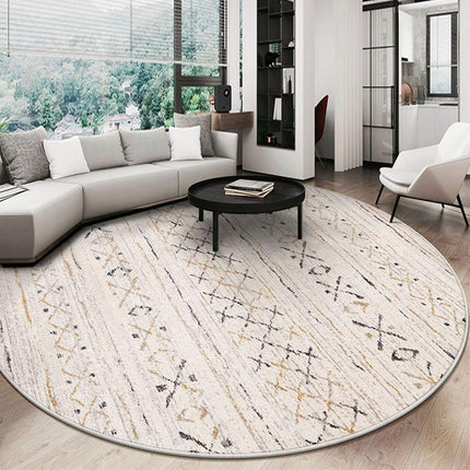 Alfombra redonda de estilo bereber