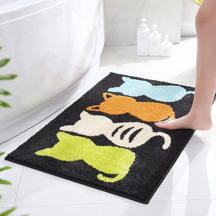 Alfombra de baño con diseño de gatos