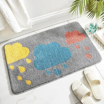 Alfombra de baño infantil con nubes