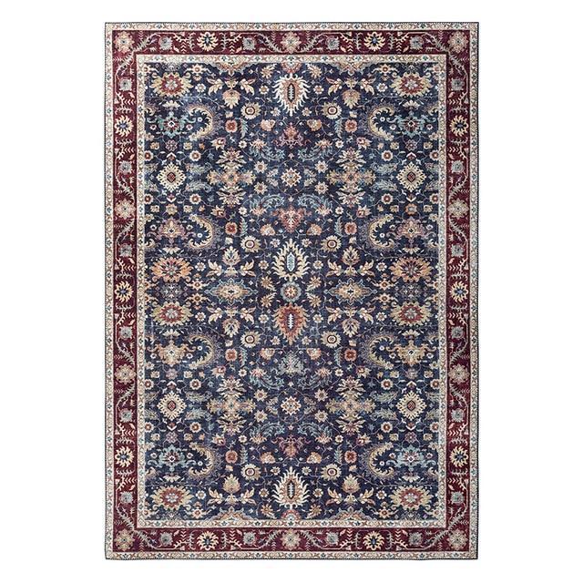 Alfombra Persa de salón azul vintage