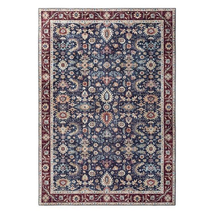 Alfombra Persa de salón azul vintage