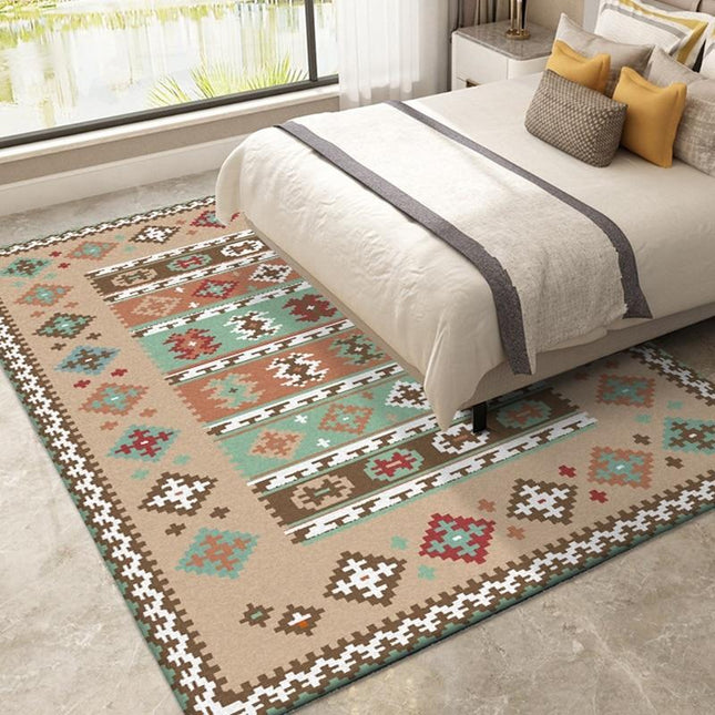 Alfombra de salón de estilo étnico