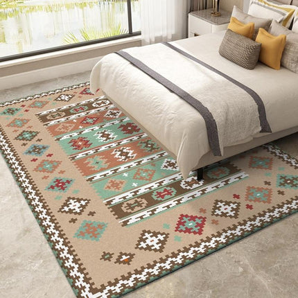 Alfombra de salón de estilo étnico
