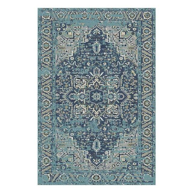 Alfombra vintage de estilo industrial