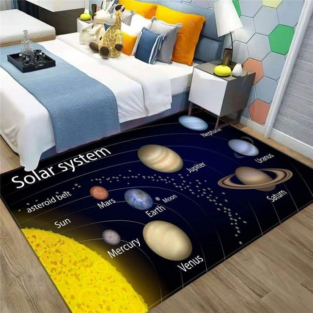 Alfombra infantil educativa sistema solar planetas