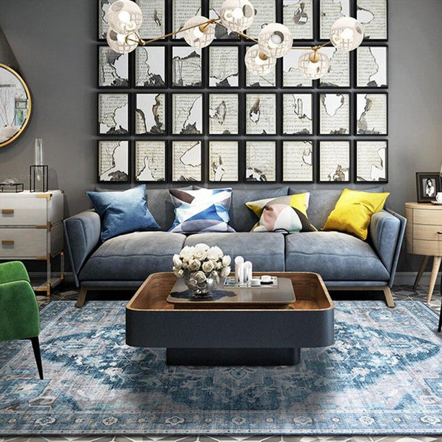 Alfombra grande de diseño vintage