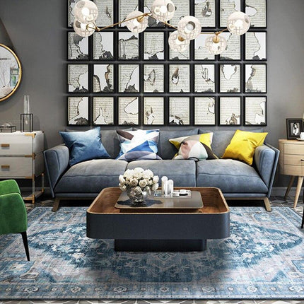 Alfombra grande de diseño vintage