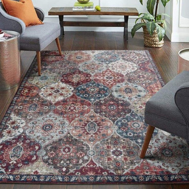 Alfombra grande vintage diseño mosaico