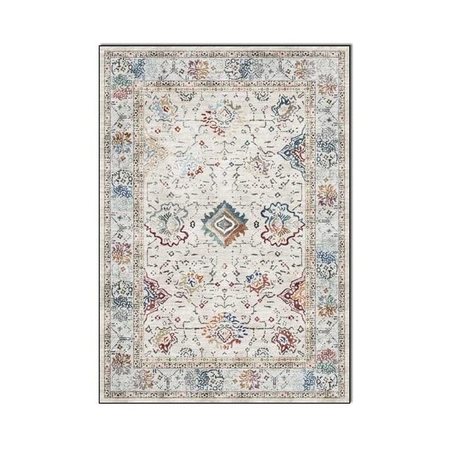 Alfombra de salón con diseño vintage
